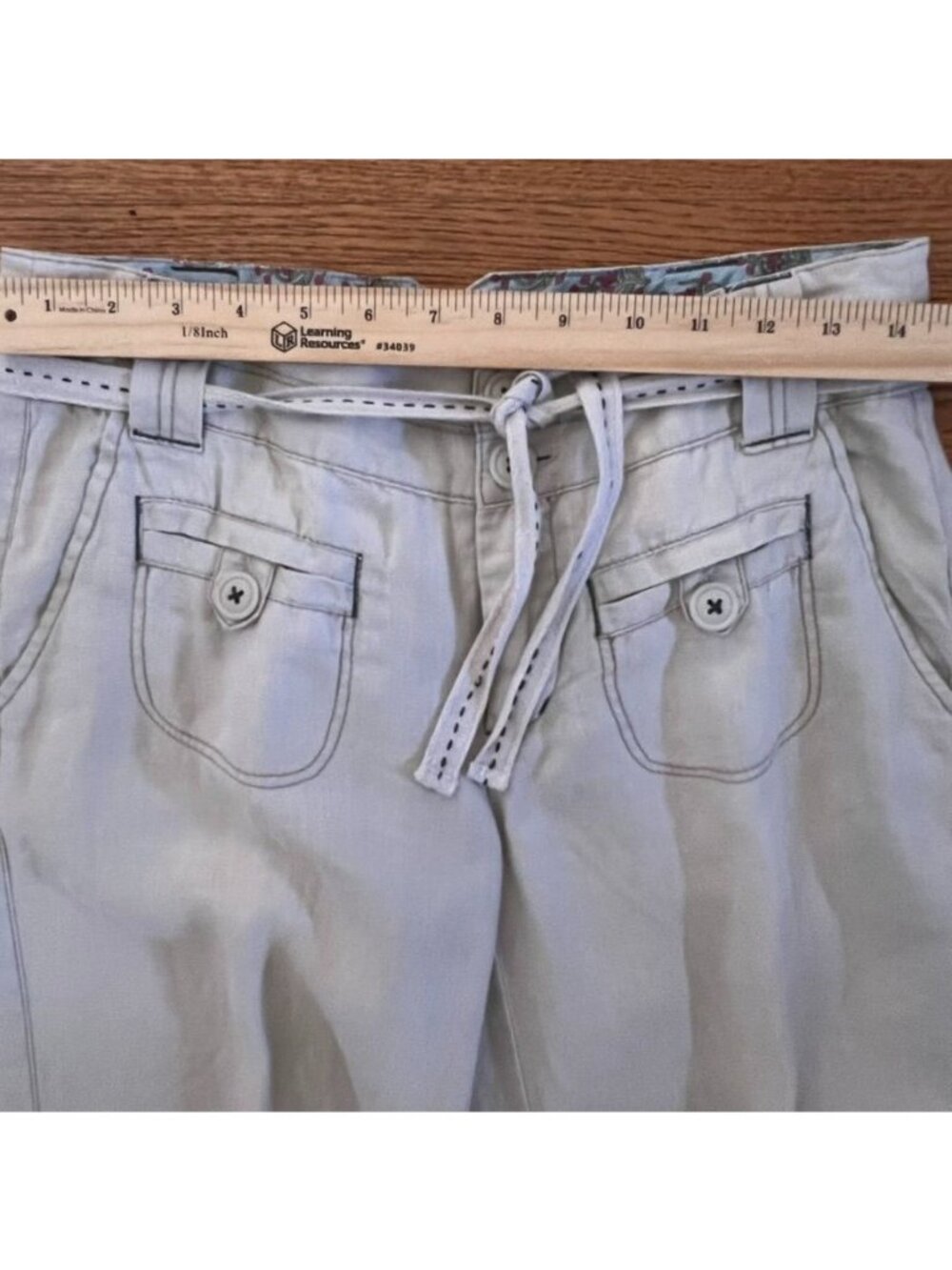 Anthropologie Womens 4 Linen Wide Leg Pants Coastal Euro Summer Beach Trousers - Picture 7 of 15